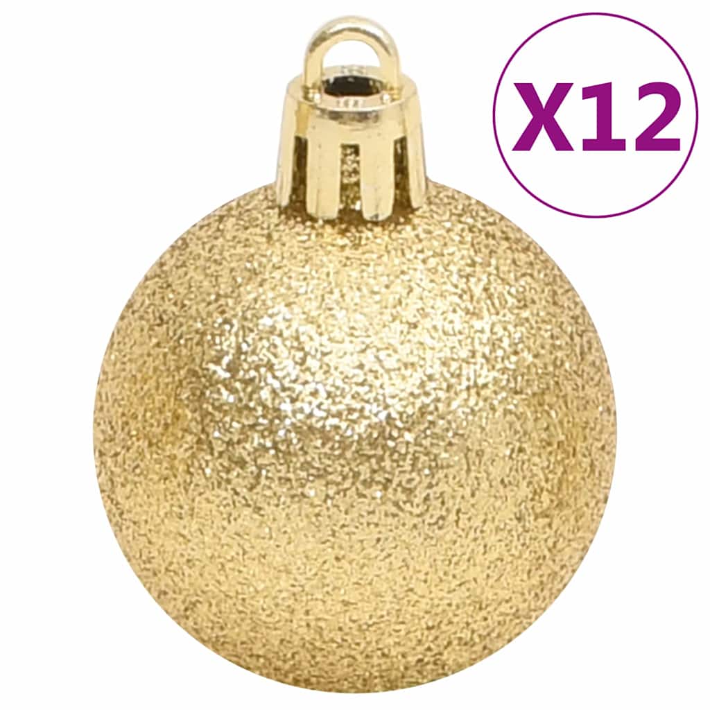 112-tlg. Weihnachtskugel-Set Rot Grün Golden Polystyrol