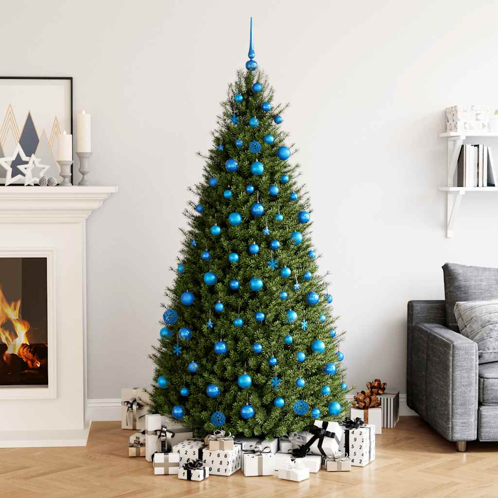 111-tlg. Weihnachtskugel-Set Blau Polystyrol