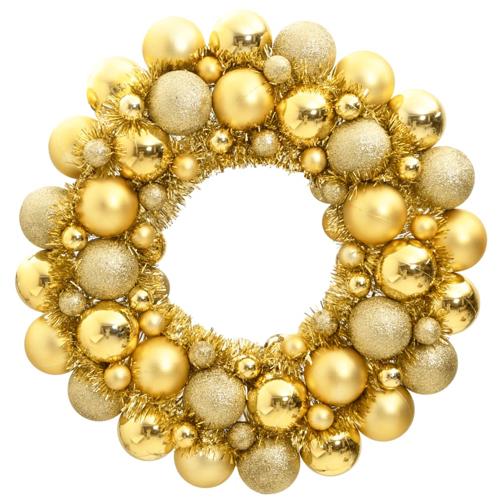 Weihnachtskranz Golden 45 cm Polystyrol