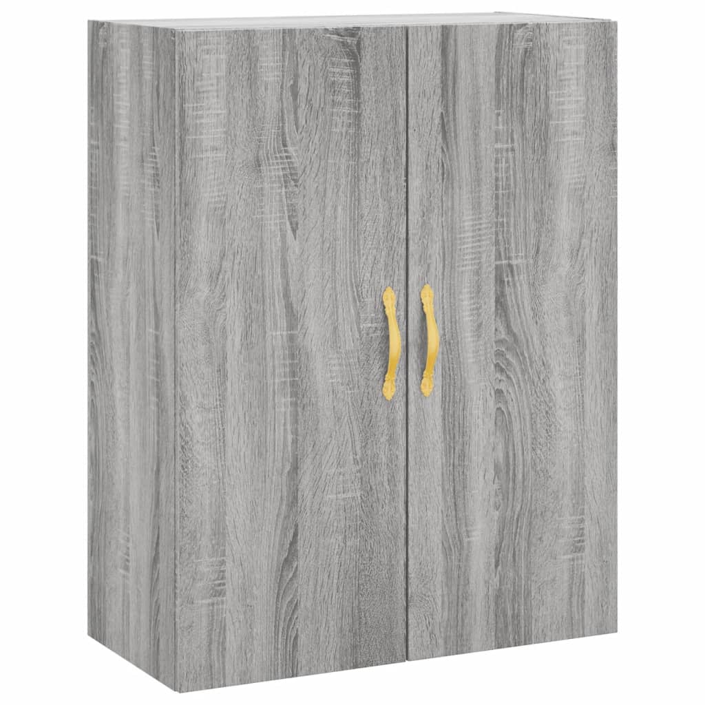 Wandschränke 2 Stk. Grau Sonoma 69,5x34x90 cm