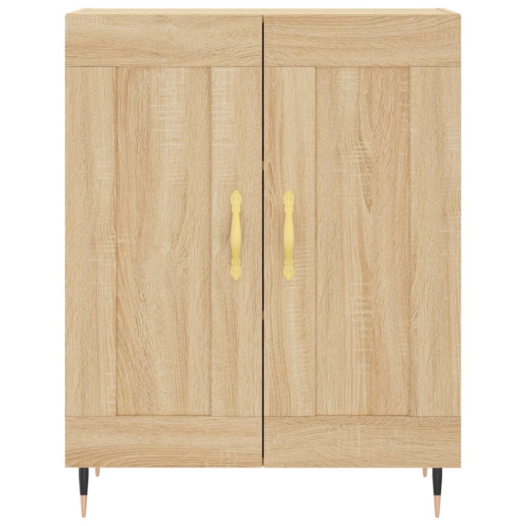 Highboard Sonoma-Eiche 69,5x34x180 cm Holzwerkstoff