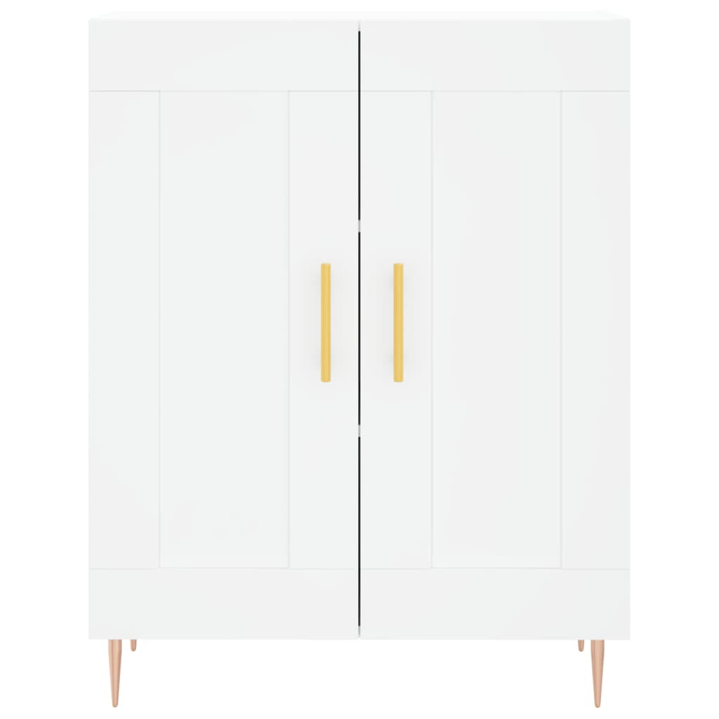 Highboard Weiß 69,5x34x180 cm Holzwerkstoff