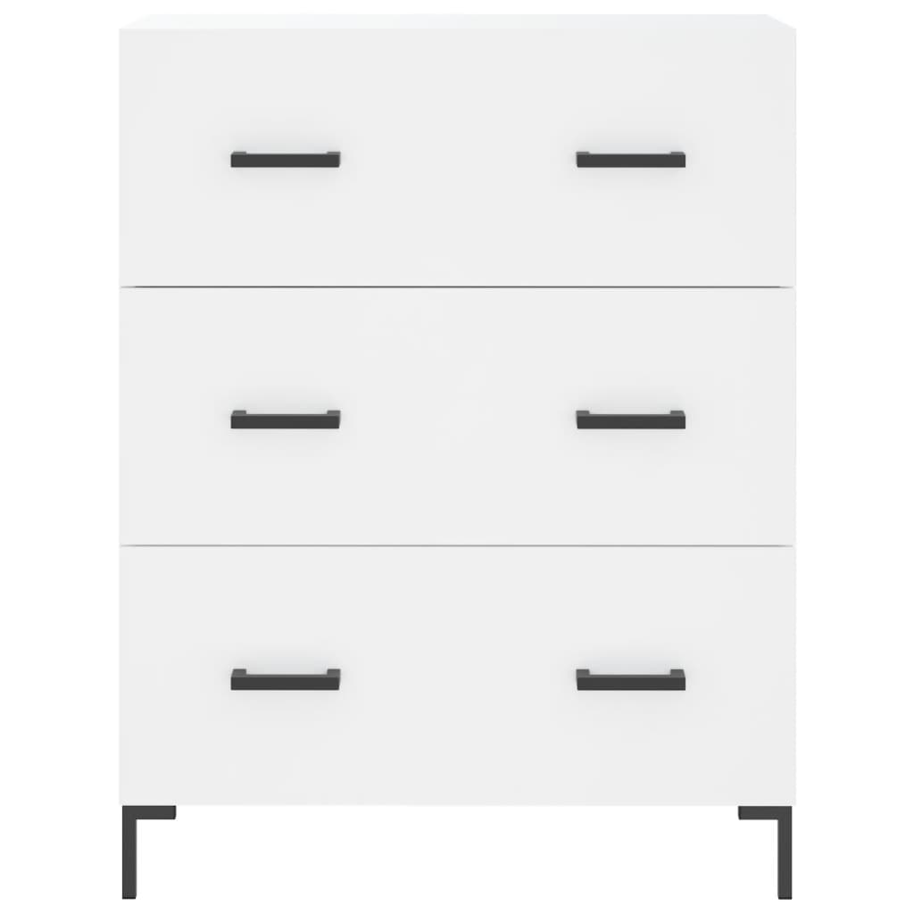 Highboard Weiß 69,5x34x180 cm Holzwerkstoff