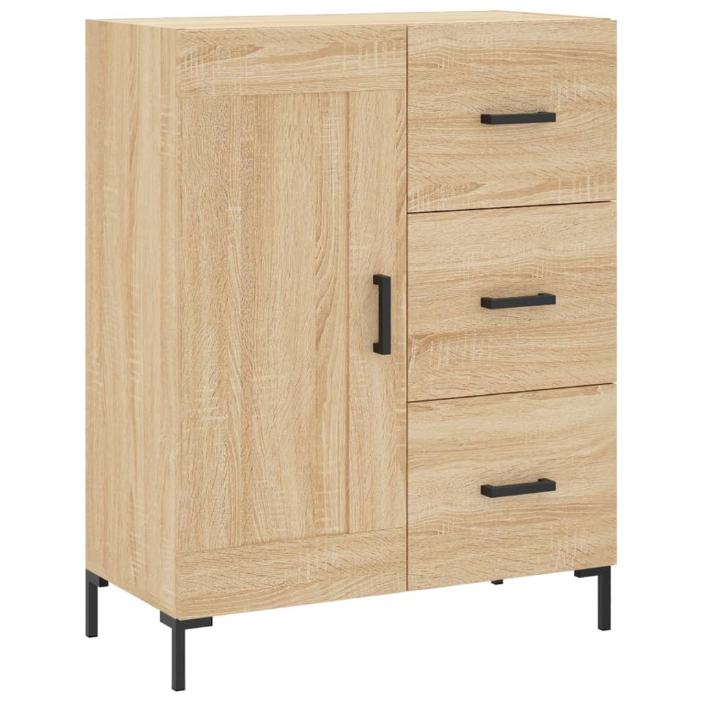 Highboard Sonoma-Eiche 69,5x34x180 cm Holzwerkstoff