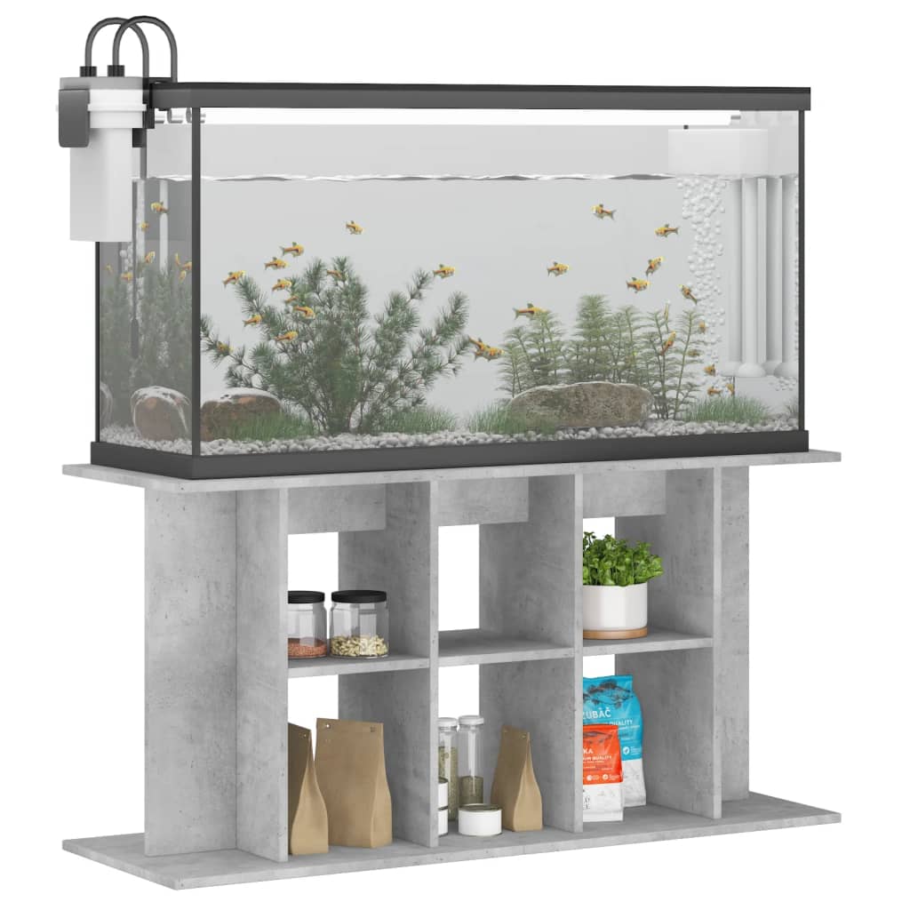 Aquariumständer Betongrau 120 x 40 x 60 cm Holzwerkstoff