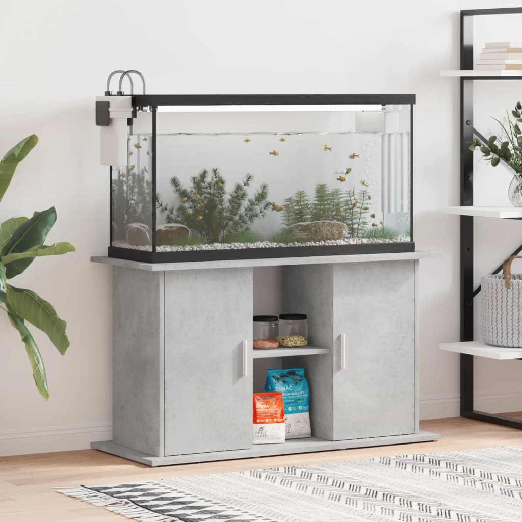 Aquariumständer Betongrau 101 x 41 x 58 cm Holzwerkstoff