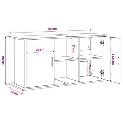 Aquariumständer Sonoma-Eiche 121 x 41 x 58 cm Holzwerkstoff