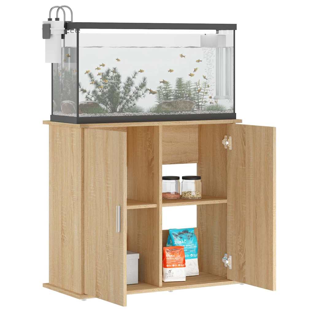 Aquariumständer Sonoma-Eiche 81 x 36 x 73 cm Holzwerkstoff