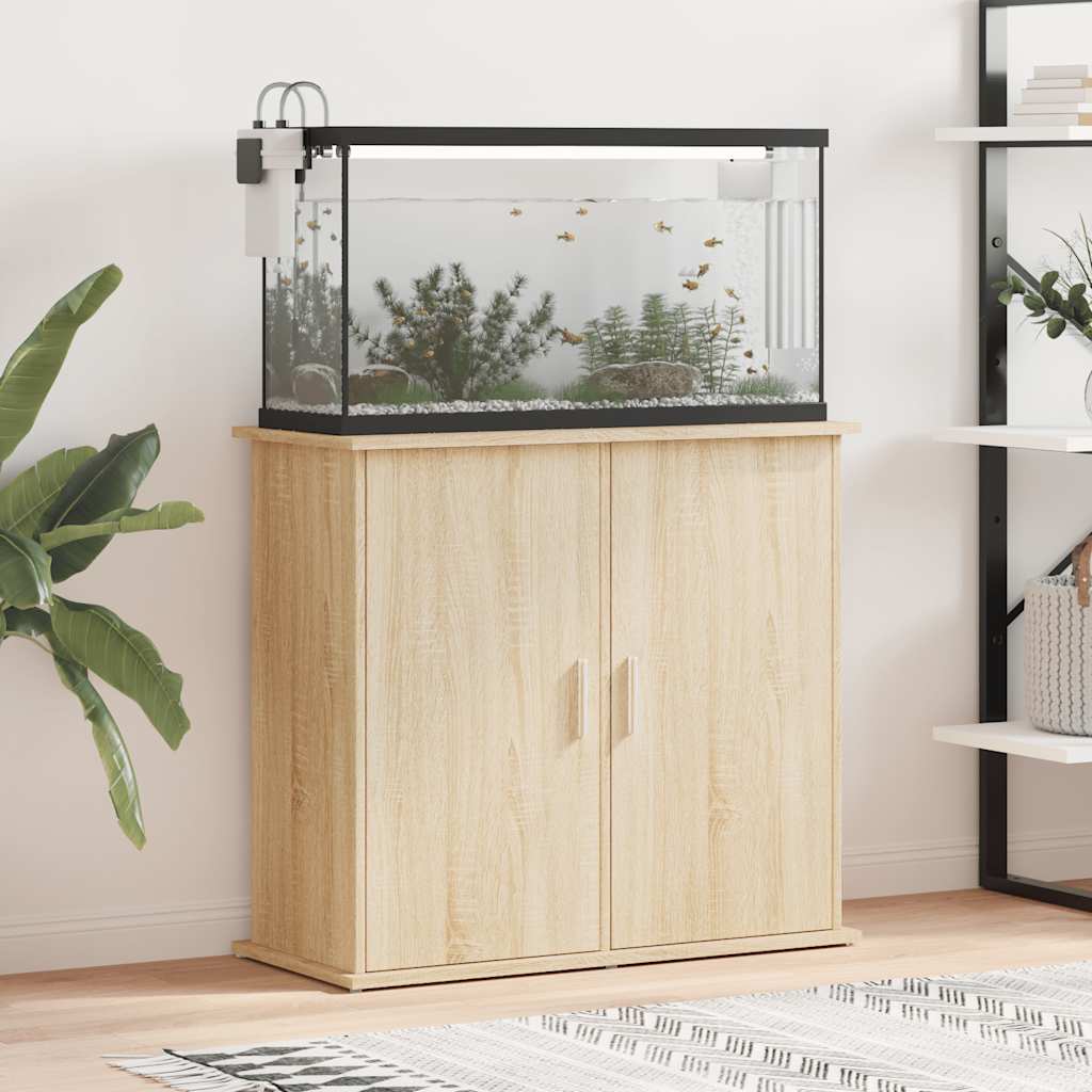 Aquariumständer Sonoma-Eiche 81 x 36 x 73 cm Holzwerkstoff