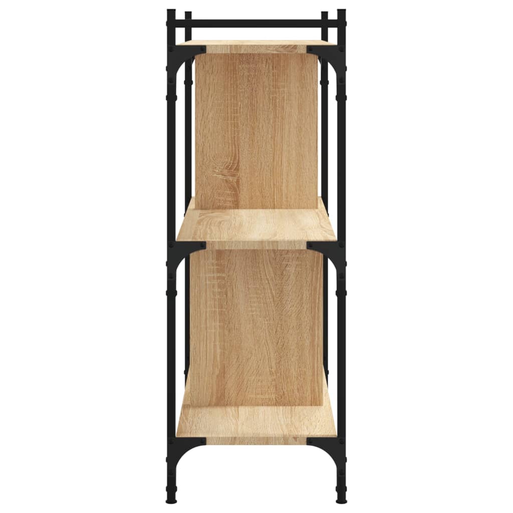 Bibliothèque 3 étagères chêne Sonoma 76x32x88 cm matière bois