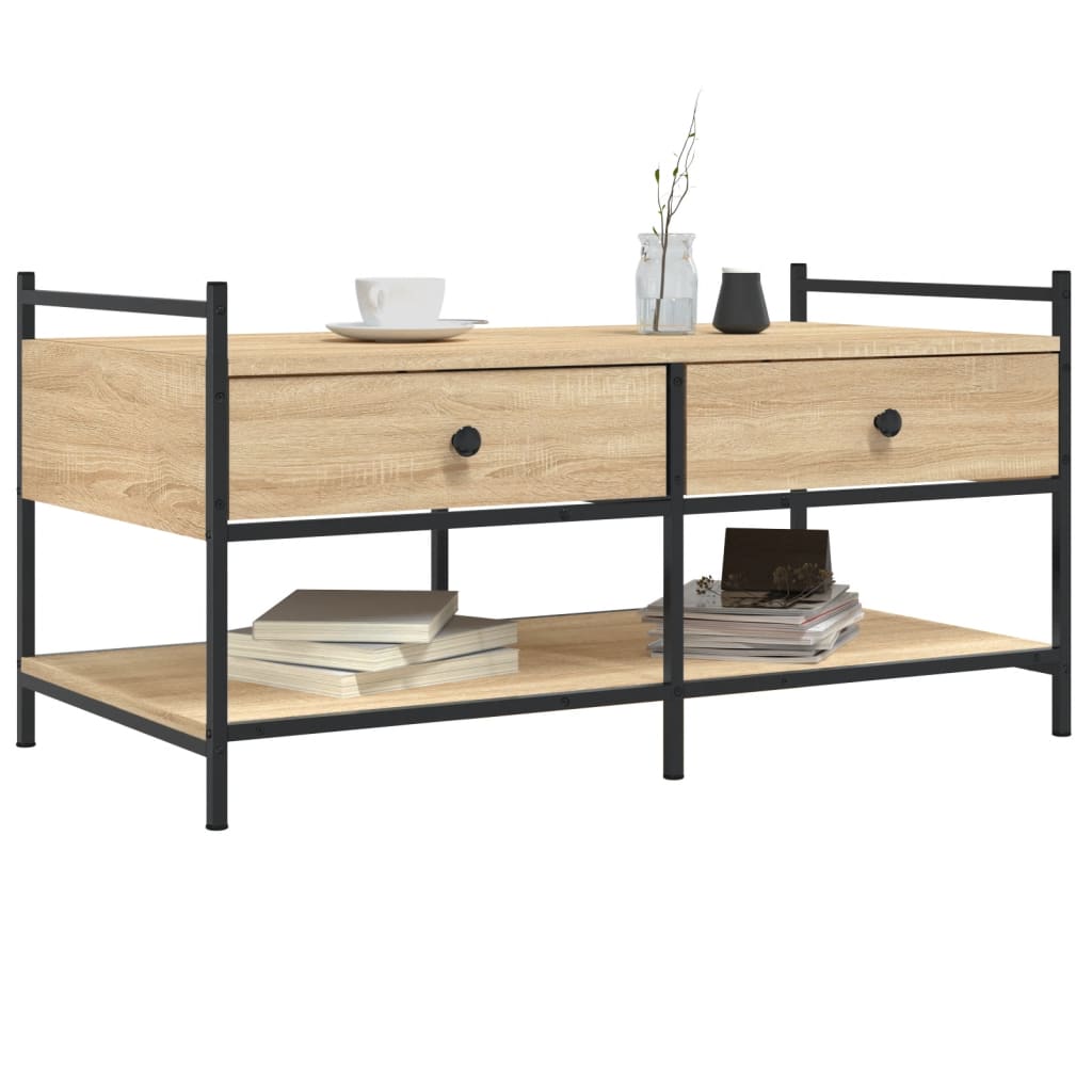 Coffee table Sonoma oak 99x50x50 cm wood material