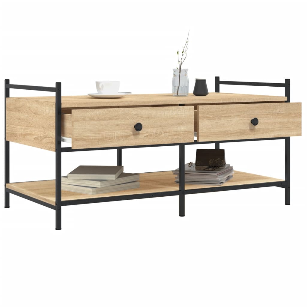 Coffee table Sonoma oak 99x50x50 cm wood material