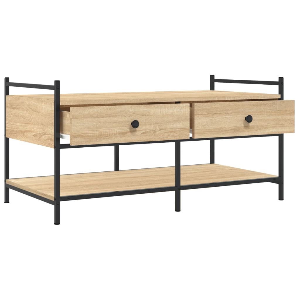 Coffee table Sonoma oak 99x50x50 cm wood material