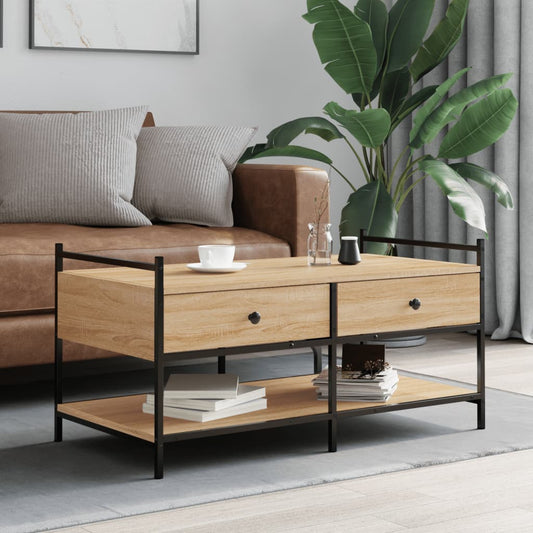 Coffee table Sonoma oak 99x50x50 cm wood material