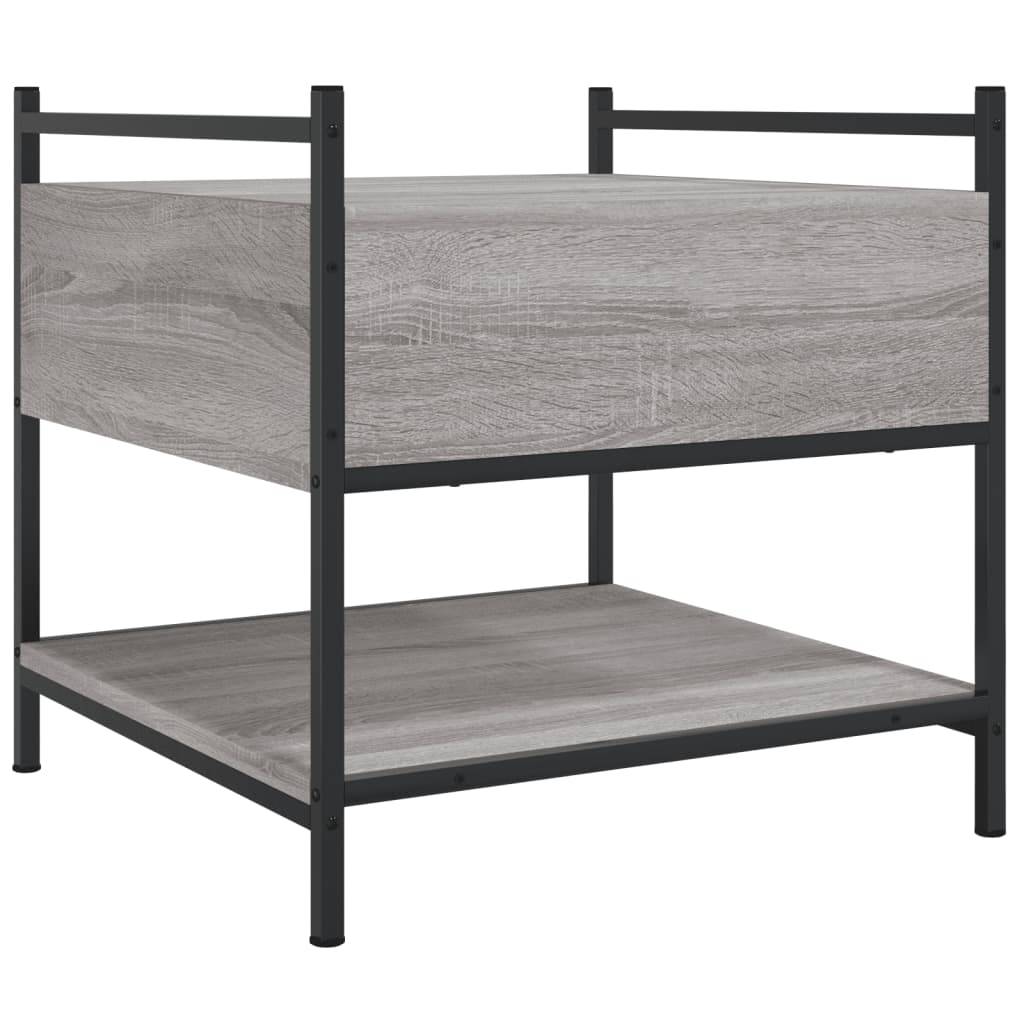 Table basse Sonoma grise 50x50x50 cm en bois