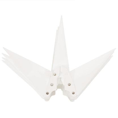 LED-Weihnachtsstern Faltbar Weiß 57 cm