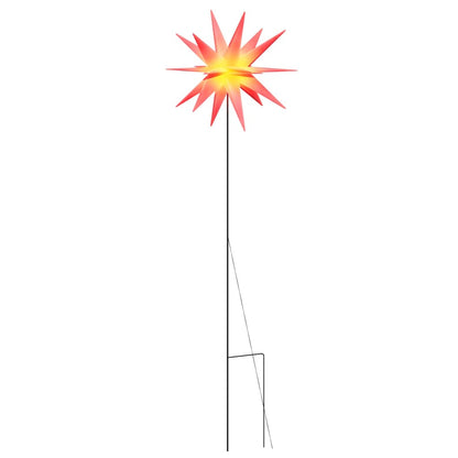 LED-Weihnachtsstern mit Erdspieß Faltbar Rot 57 cm