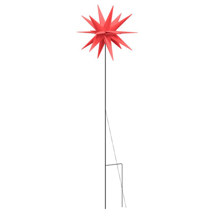LED-Weihnachtsstern mit Erdspieß Faltbar Rot 57 cm