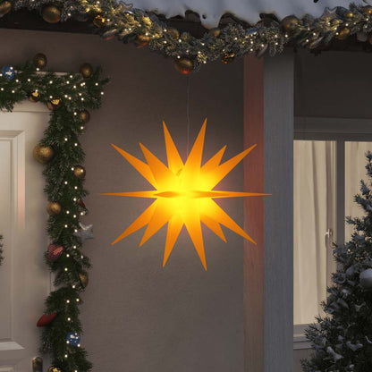 LED-Weihnachtsstern Faltbar Gelb 100 cm