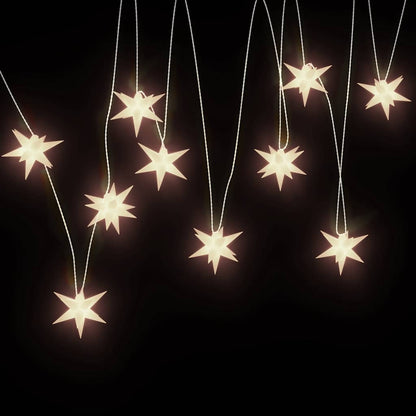 LED-Weihnachtsstern mit 10 LEDs Weiß 10 cm
