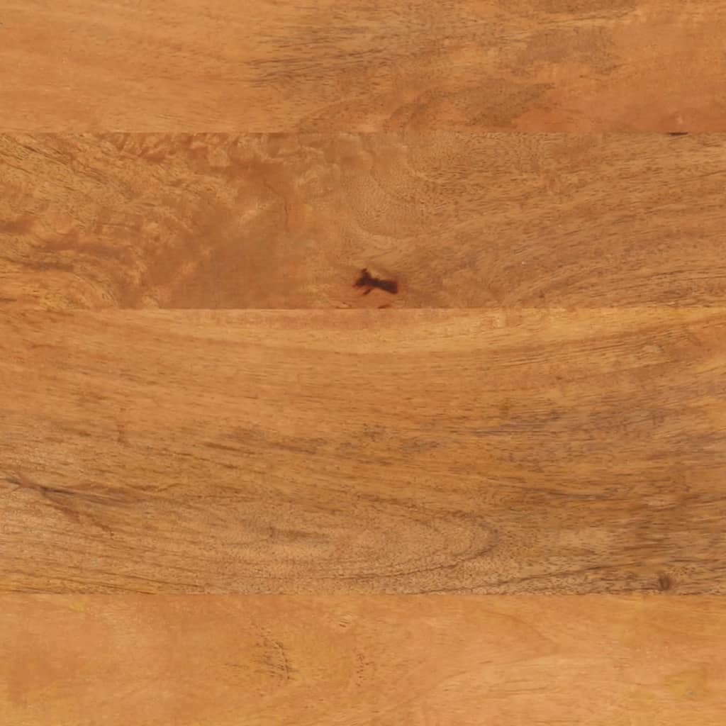 Waschbeckenunterschrank Braun und Schwarz Massivholz Mango