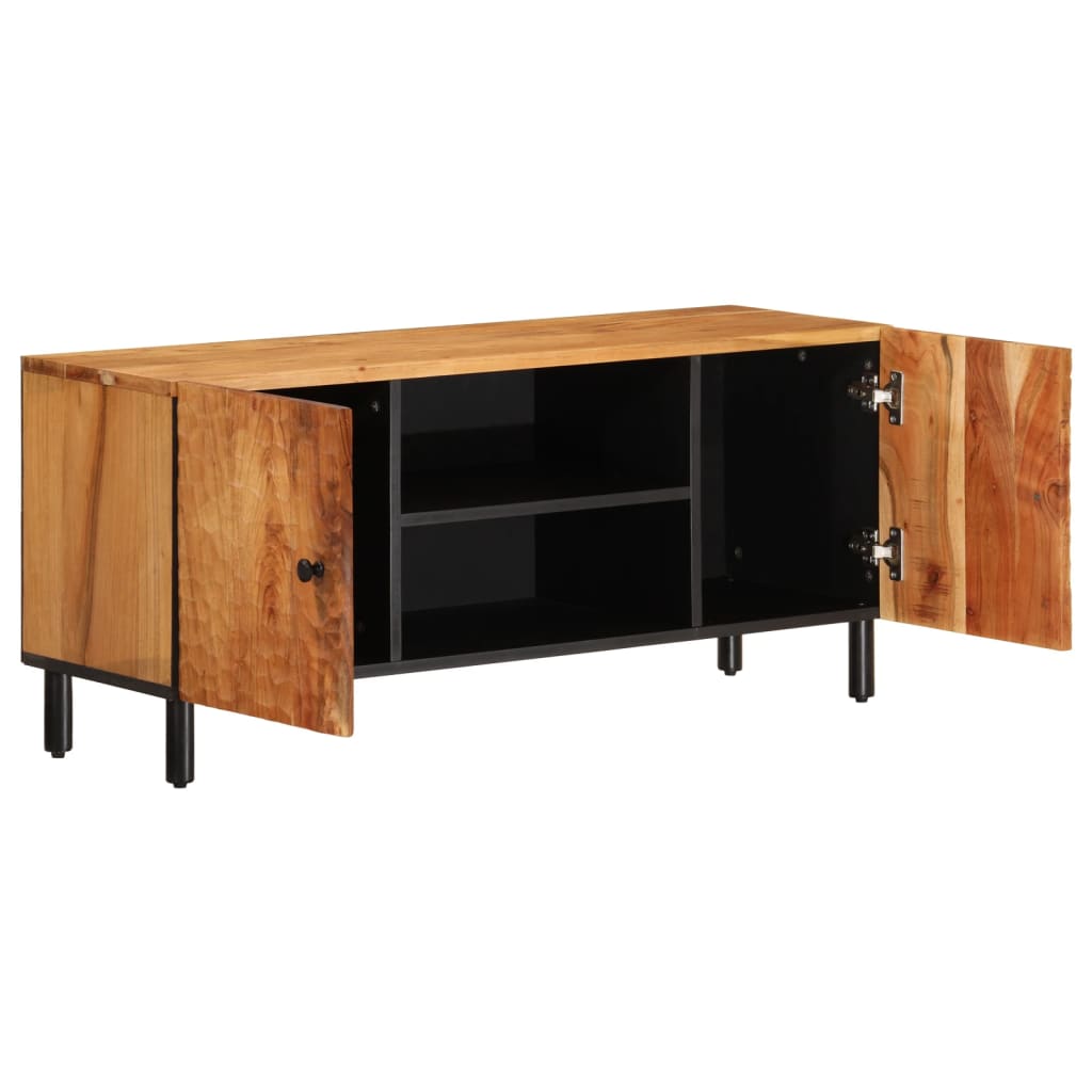 Meuble TV 105x33x46 cm en bois d'acacia massif