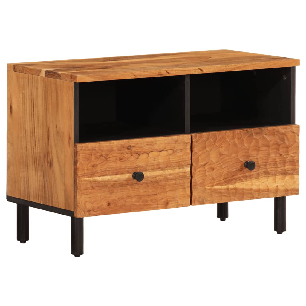 Meuble TV 70x33x46 cm en bois d'acacia massif