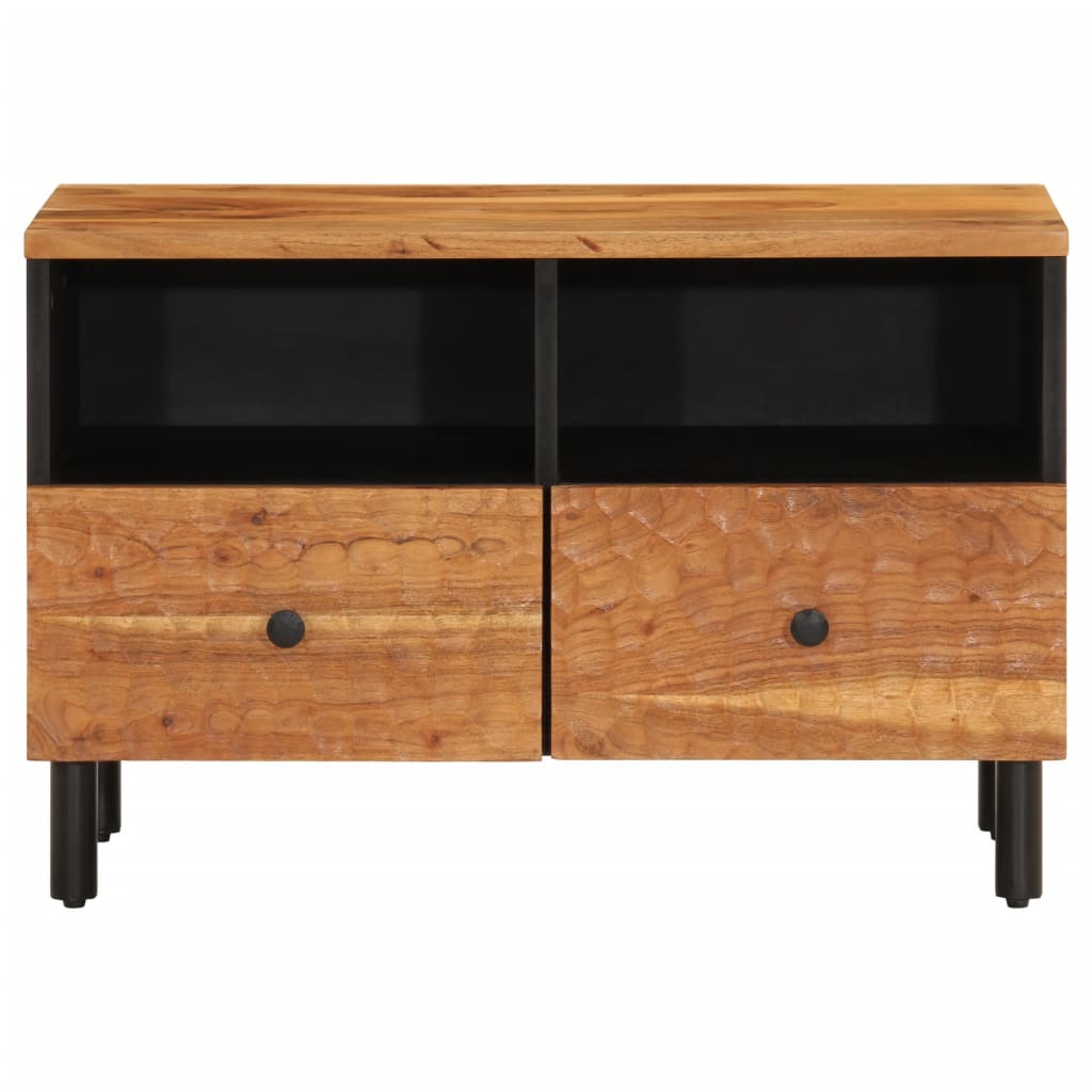 Meuble TV 70x33x46 cm en bois d'acacia massif