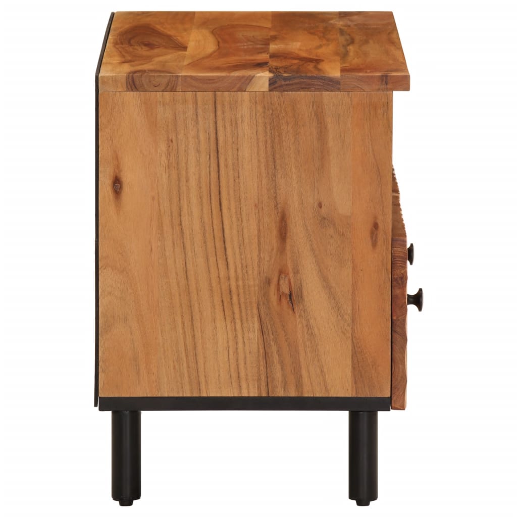 Meuble TV 70x33x46 cm en bois d'acacia massif