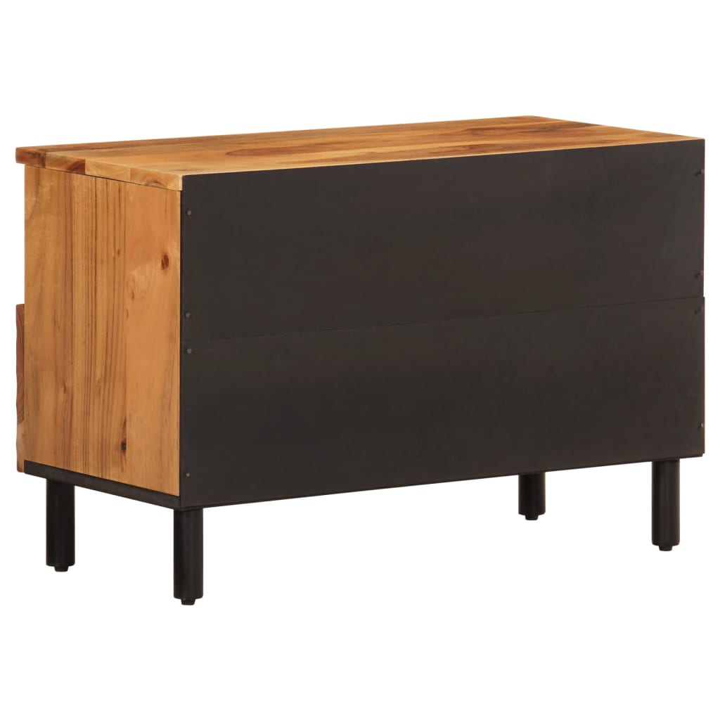 Meuble TV 70x33x46 cm en bois d'acacia massif