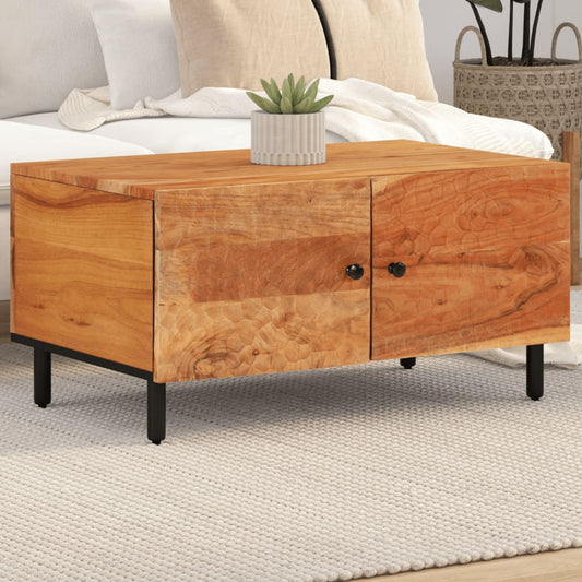 Table basse 80x50x40 cm en bois d'acacia massif