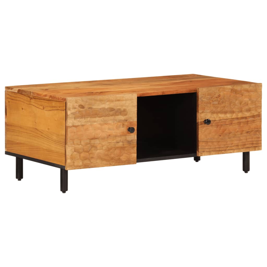 Table basse 100x54x40 cm en bois d'acacia massif