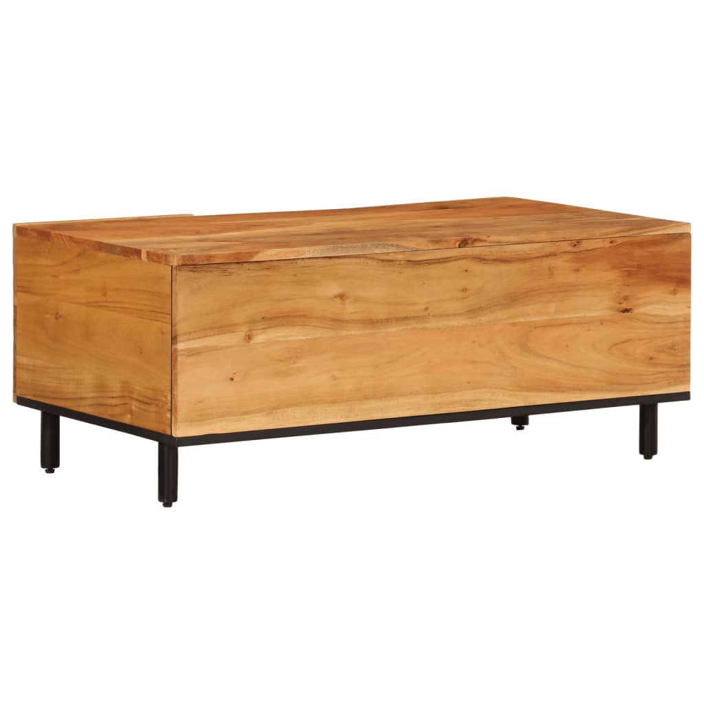 Table basse 100x54x40 cm en bois d'acacia massif