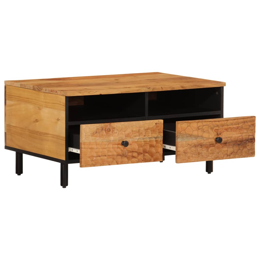 Table basse 80x54x40 cm en bois d'acacia massif