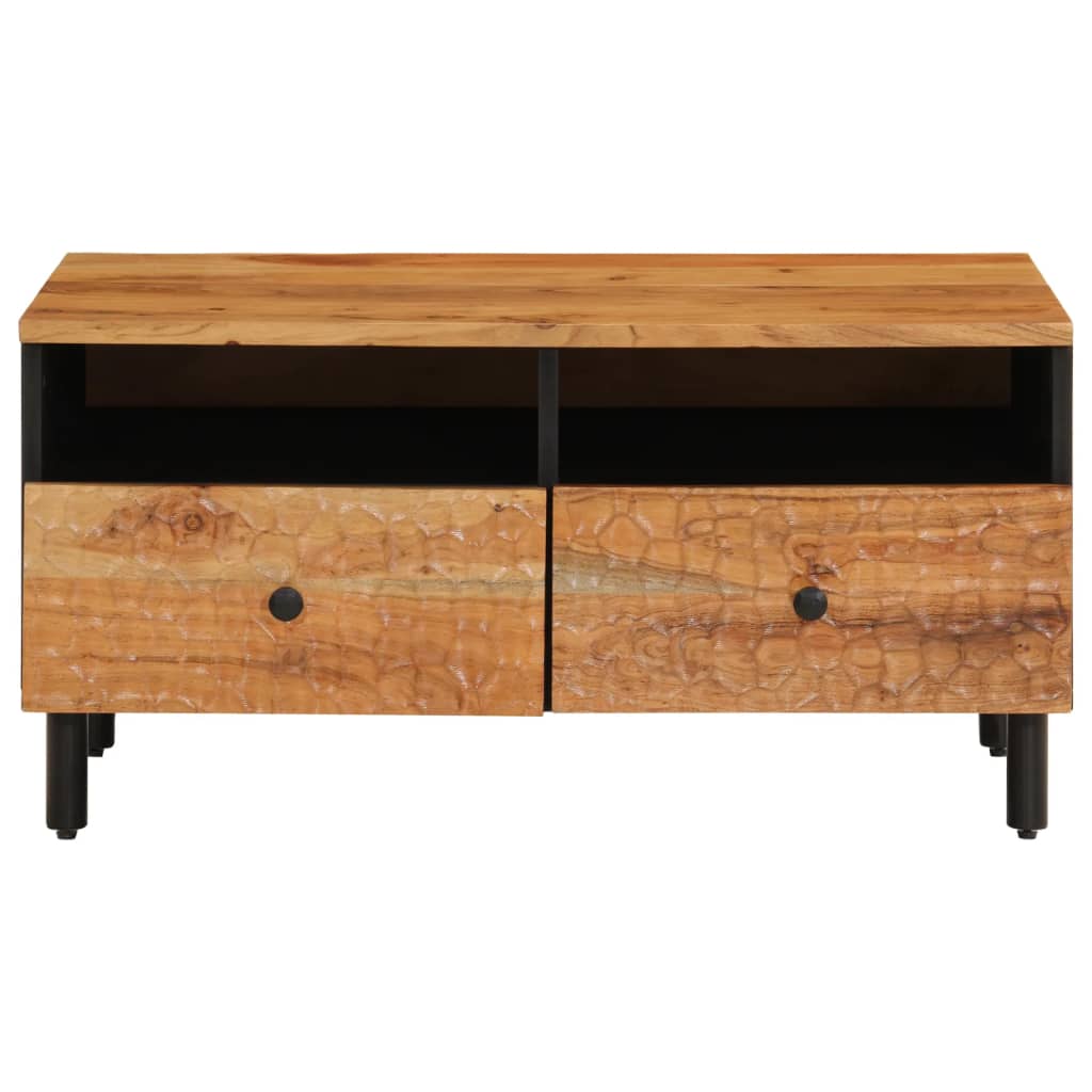 Table basse 80x54x40 cm en bois d'acacia massif