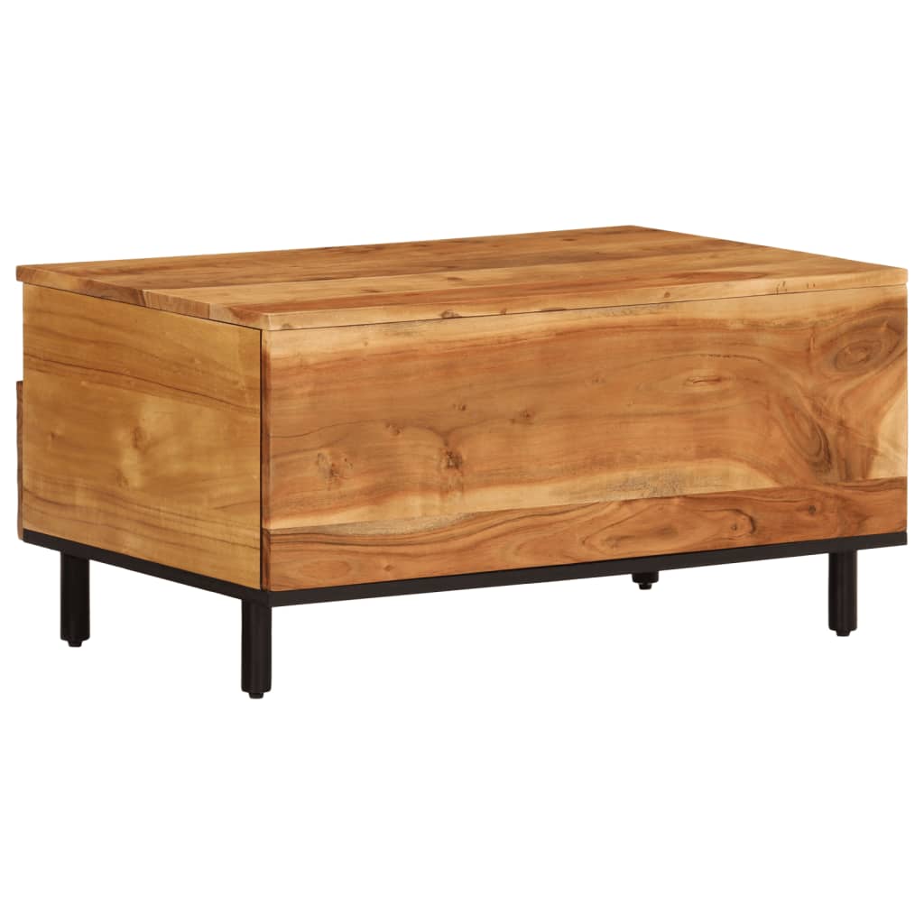 Table basse 80x54x40 cm en bois d'acacia massif