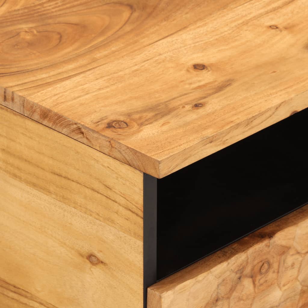 Table basse 80x54x40 cm en bois d'acacia massif