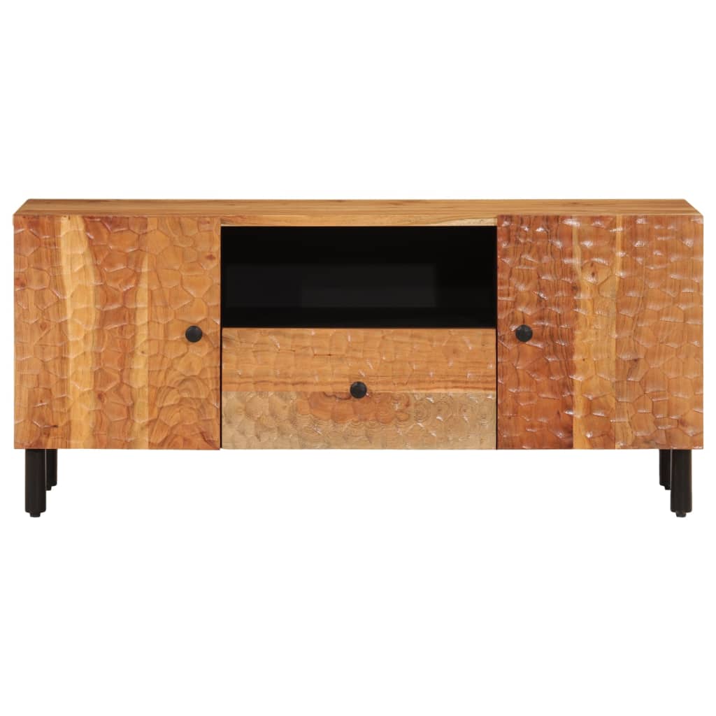 Meuble TV 105x33x46 cm en bois d'acacia massif