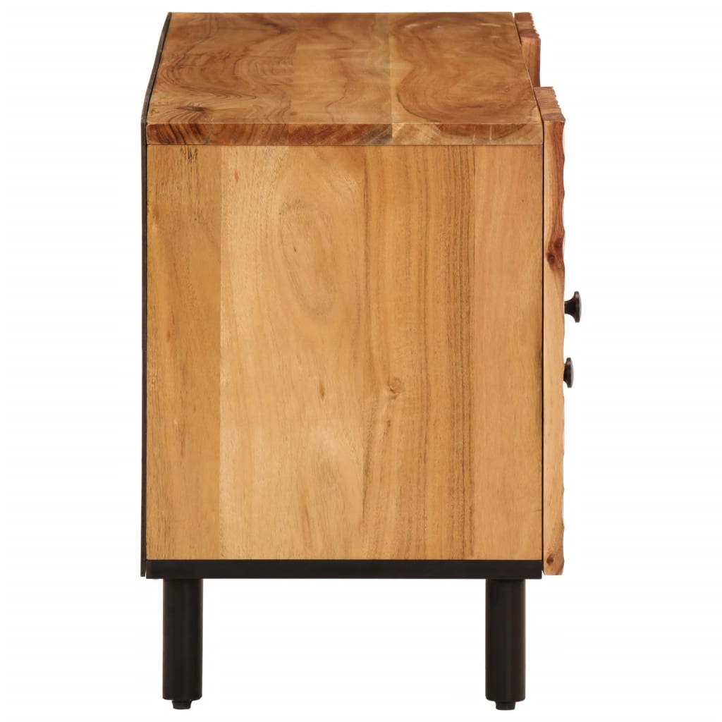 Meuble TV 105x33x46 cm en bois d'acacia massif