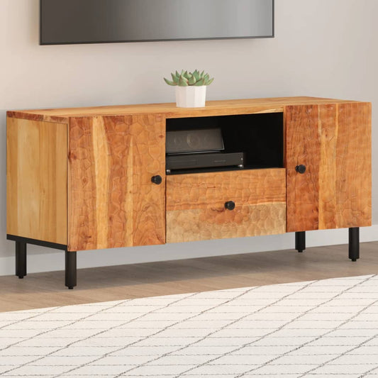 Meuble TV 105x33x46 cm en bois d'acacia massif