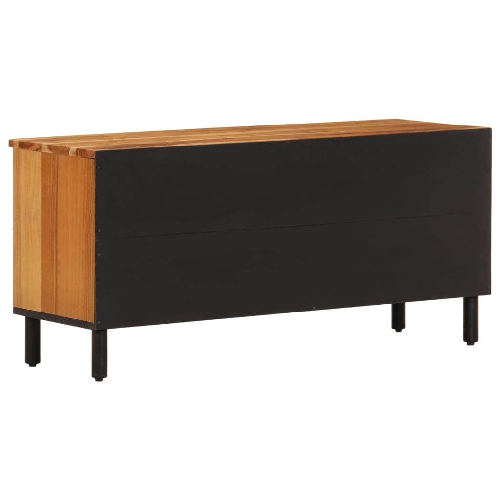 Meuble TV 100x33x46 cm en bois d'acacia massif