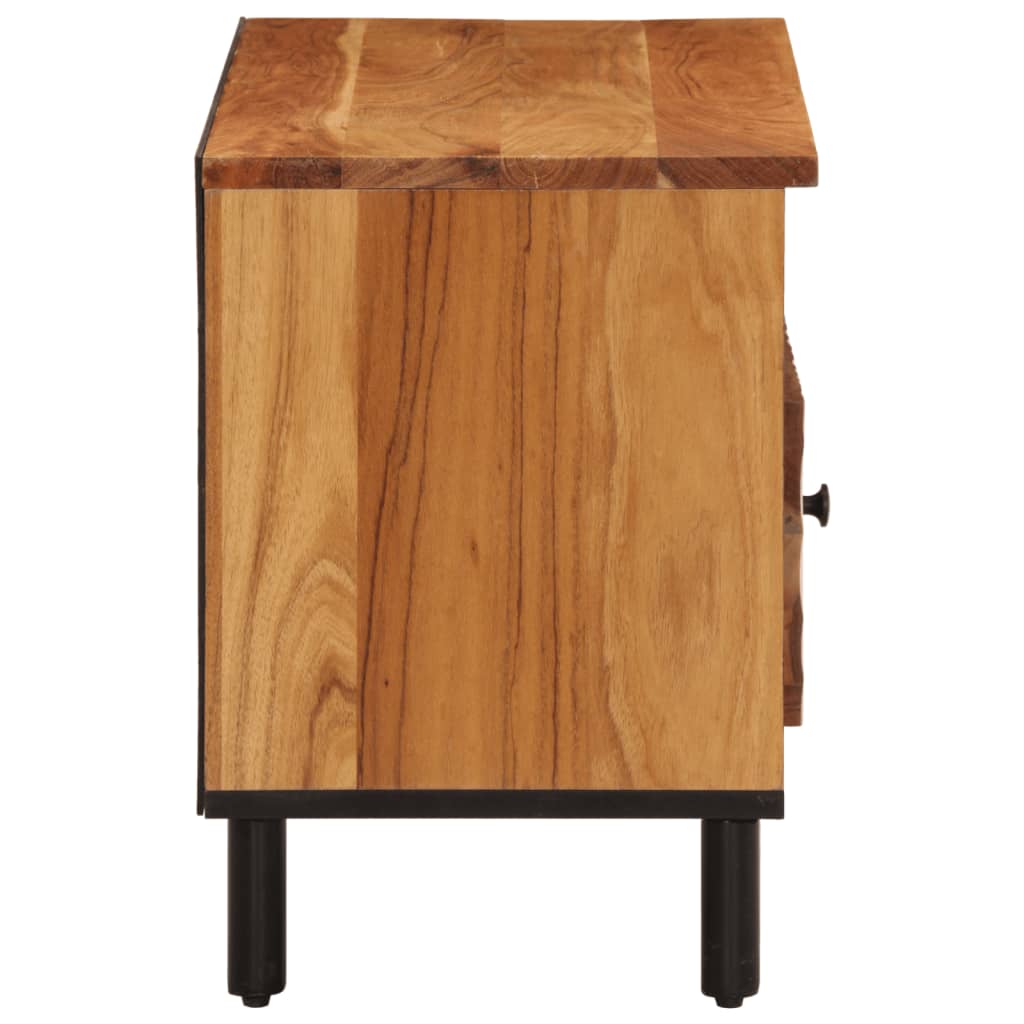 Meuble TV 80x33x46 cm en bois d'acacia massif