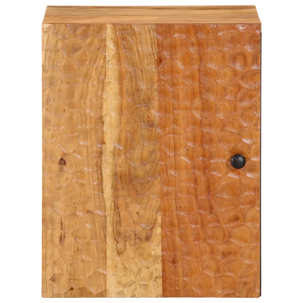 Meuble mural de salle de bain 38x33x48 cm en bois d'acacia massif