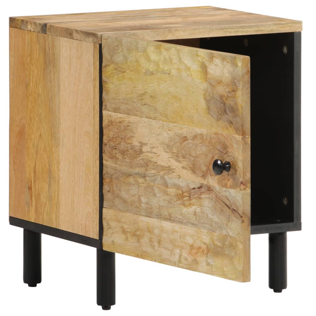 Table de chevet 40x33x46 cm en bois de manguier massif