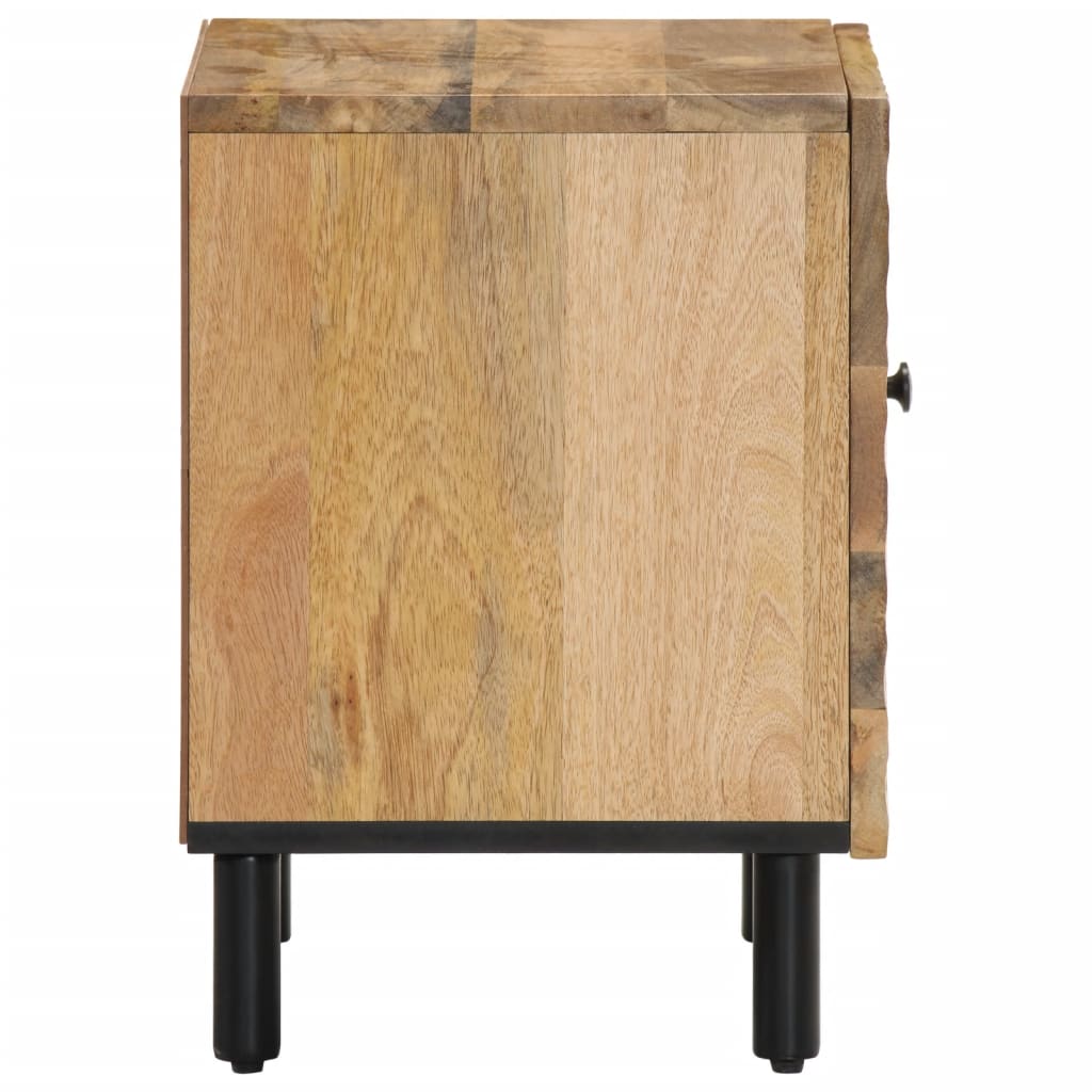 Table de chevet 40x33x46 cm en bois de manguier massif