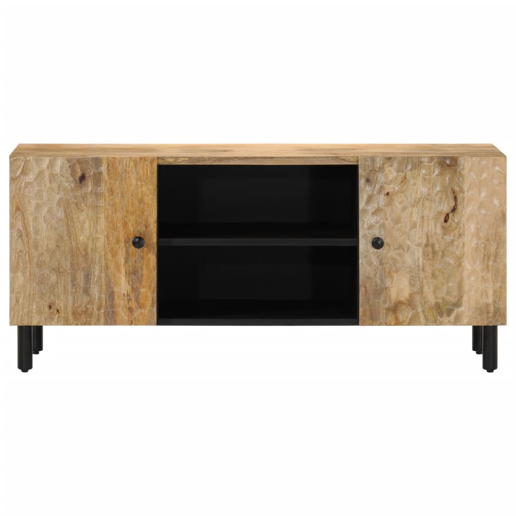 Meuble TV 105x33x46 cm en bois de manguier massif