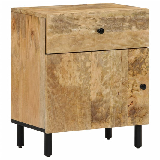 Table de chevet 50x33x60 cm en bois de manguier massif