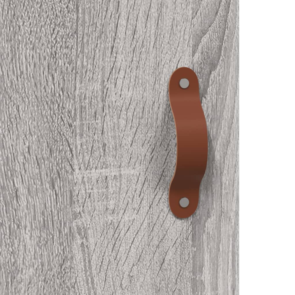 Sideboard Grau Sonoma 90x34x80 cm Holzwerkstoff