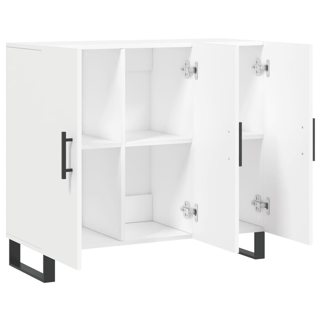 Sideboard Weiß 90x34x80 cm Holzwerkstoff