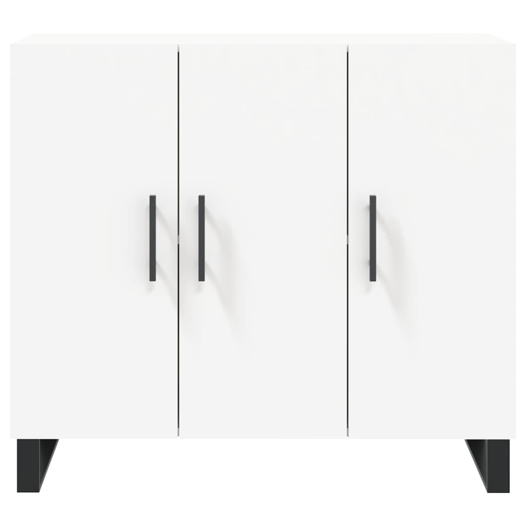 Sideboard Weiß 90x34x80 cm Holzwerkstoff
